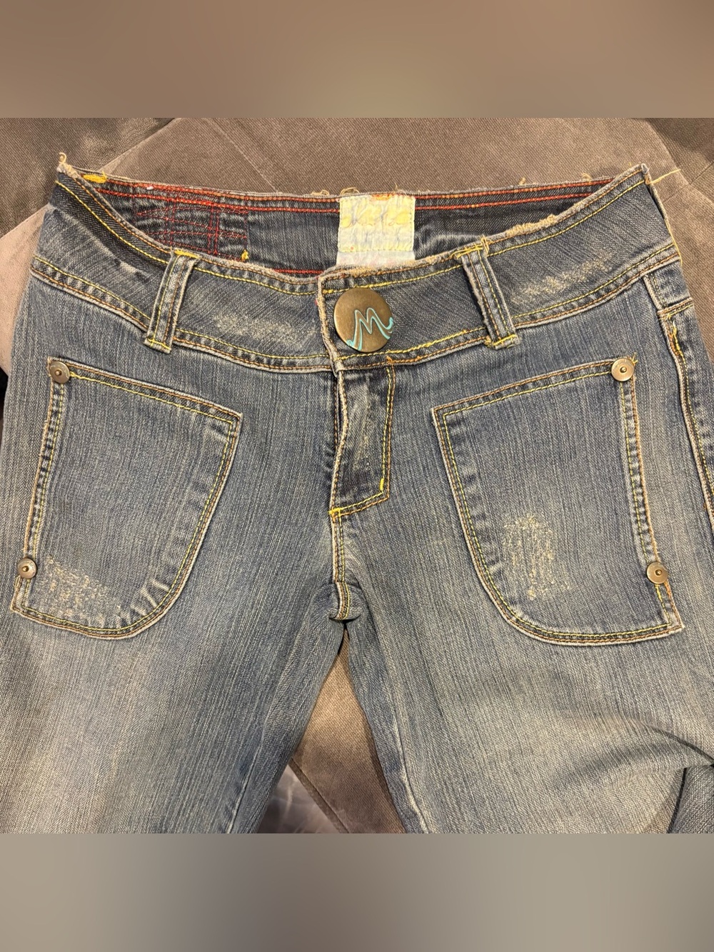 Marlow Y2K Wide Leg Cropped Jeans Women's Size ___ Low Rise Denim Capri Gaucho